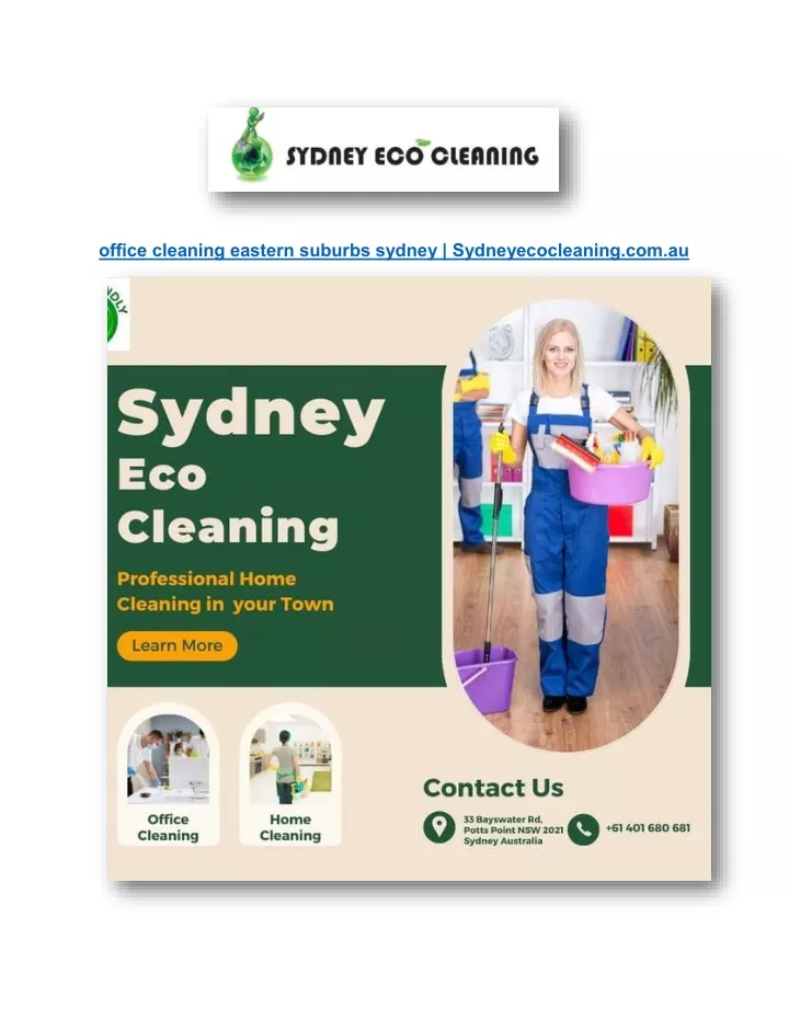 office cleaning eastern suburbs sydney