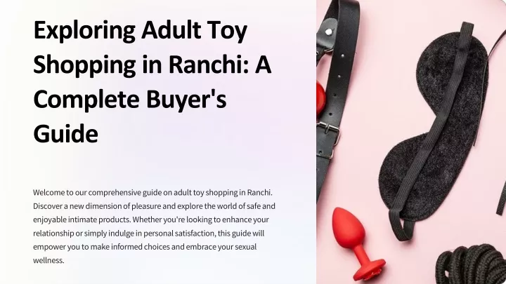 exploring adult toy shopping in ranchi a complete