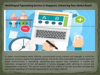 multilingual typesetting service in singapore