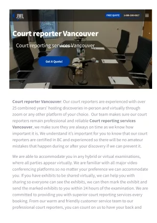 The Importance of Court Reporters in Vancouver's Legal System