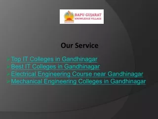 Top IT Colleges in Gandhinagar Rankings and Reviews