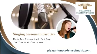 Singing Lessons In East Bay