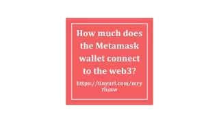 how much does the metamask wallet connect to the web3
