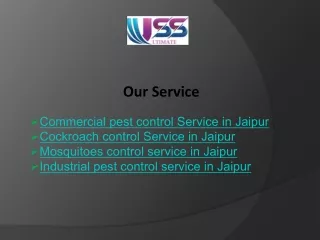 No.1 Commercial pest control Service in Jaipur