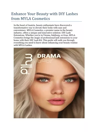 enhance your beauty with diy lashes from myla