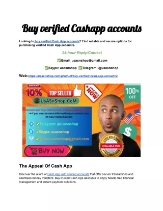 5 Best Sites to Buy verified Cashapp accounts