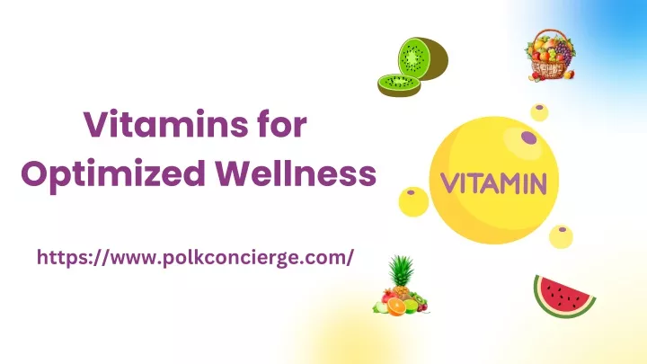 vitamins for optimized wellness