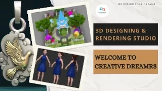 High-detailed 3D Modeling Services at Mohali- CREATIVE DREAMRS