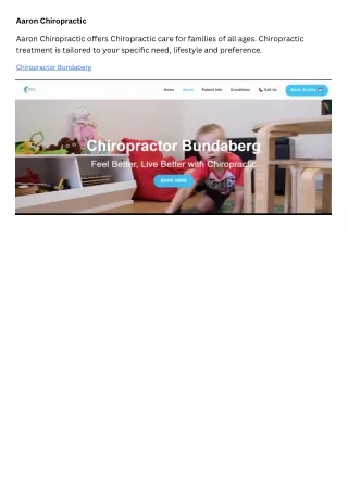 aaron chiropractic
