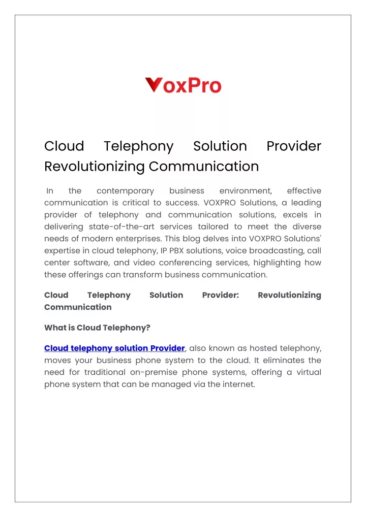 cloud revolutionizing communication