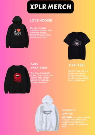 Explore in Style with XPLR Merch by Sam and Colby