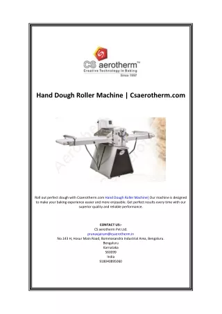 hand dough roller machine csaerotherm com