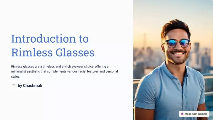 introduction to rimless glasses