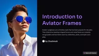 Introduction to Aviator Frames for The Best Price