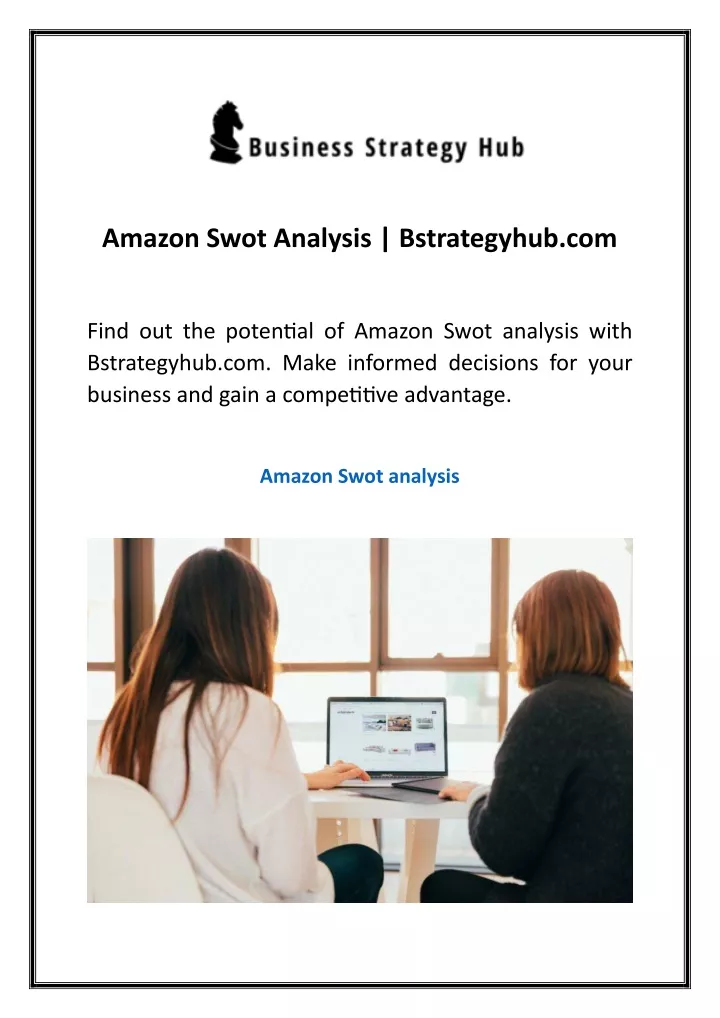 amazon swot analysis bstrategyhub com