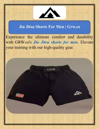 Jiu Jitsu Shorts For Men   Grw.co