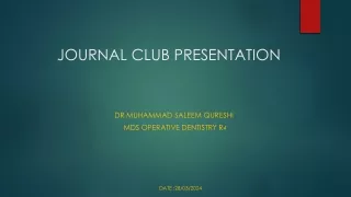 journal club presentation