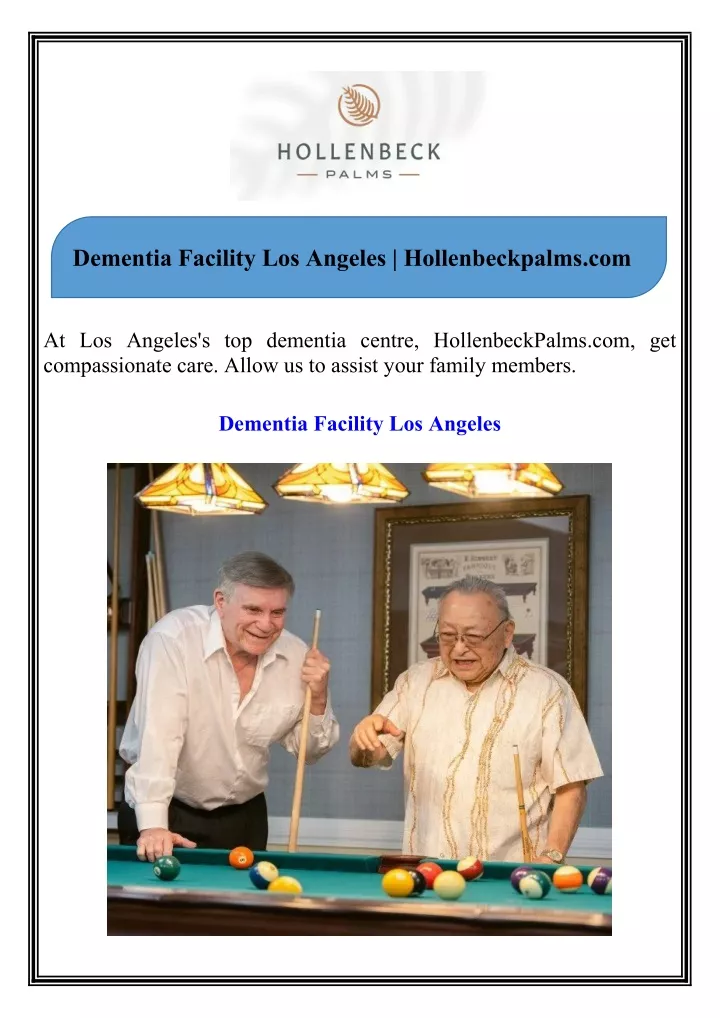 dementia facility los angeles hollenbeckpalms com