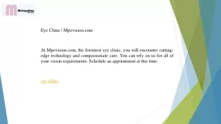 Eye Clinic | Mpovision.com