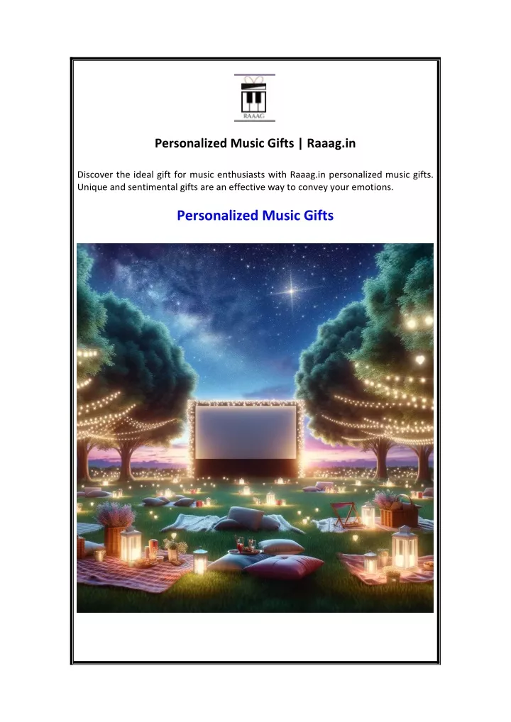 personalized music gifts raaag in