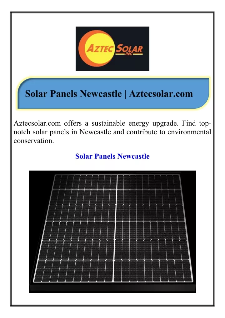 aztecsolar com offers a sustainable energy