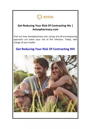 get reducing your risk of contracting