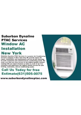 Suburban Dynaline PTAC Services| New York HVAC Service