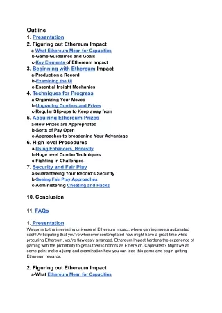 outline 1 presentation 2 figuring out ethereum