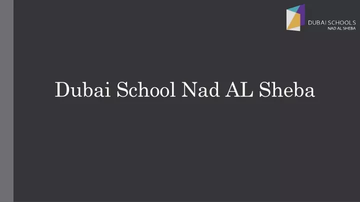 dubai school nad al sheba