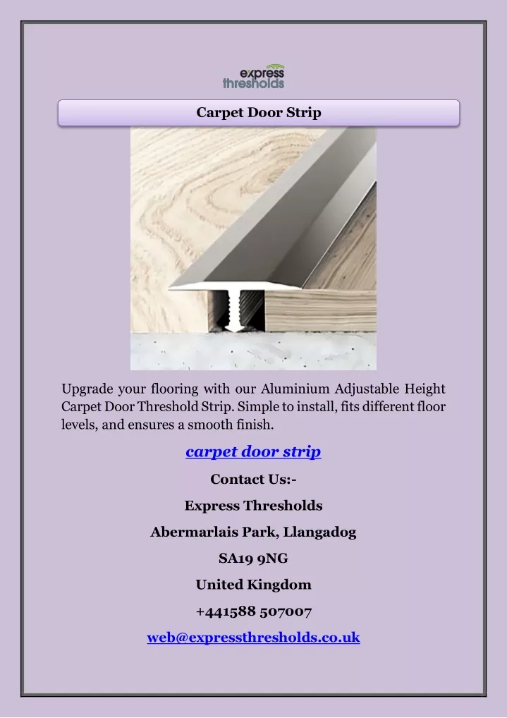 carpet door strip