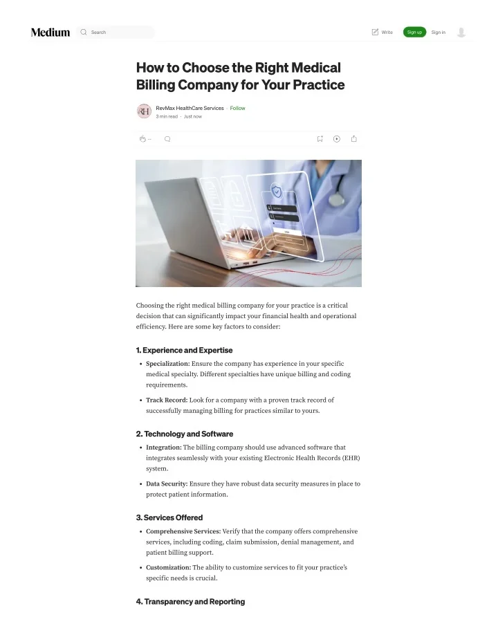PPT - How to Choose the Right Medical Billing Company for Your Practice ...