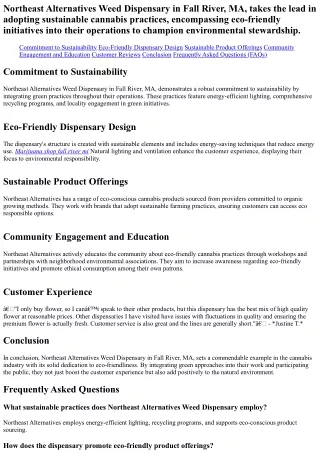 Sustainable Cannabis Practices: Eco-Friendly Initiatives in Dispensary Operation