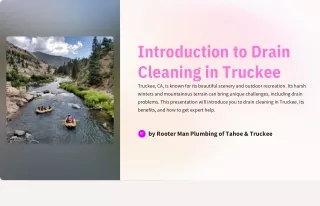 Flowing Freely: Expert Drain Cleaning Services in Truckee