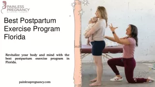 Best Postpartum Exercise Program Florida