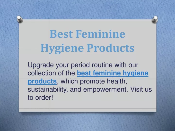 best feminine hygiene products