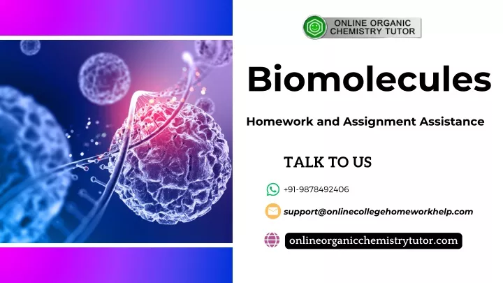 PPT - Biomolecules Homework and Assignment Assistance PowerPoint ...