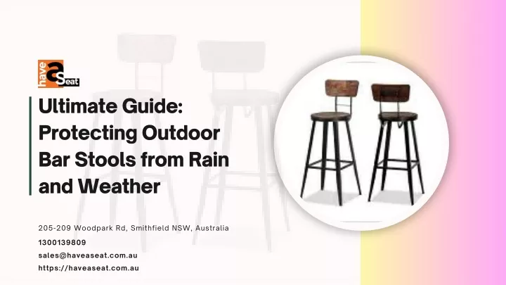 ultimate guide protecting outdoor bar stools from