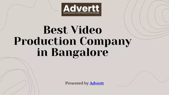 best video production company in bangalore