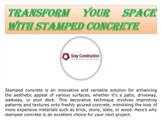 Stamped Concrete