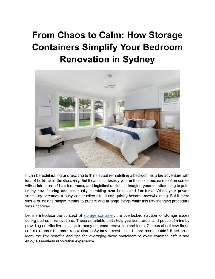 from chaos to calm how storage containers