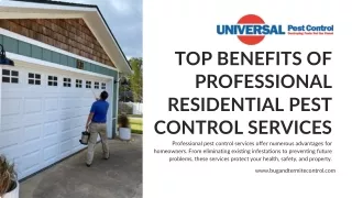 Professional Residential Pest Control for a Healthier Home