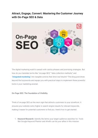 Attract, Engage, Convert_ Mastering the Customer Journey with On-Page SEO & Data