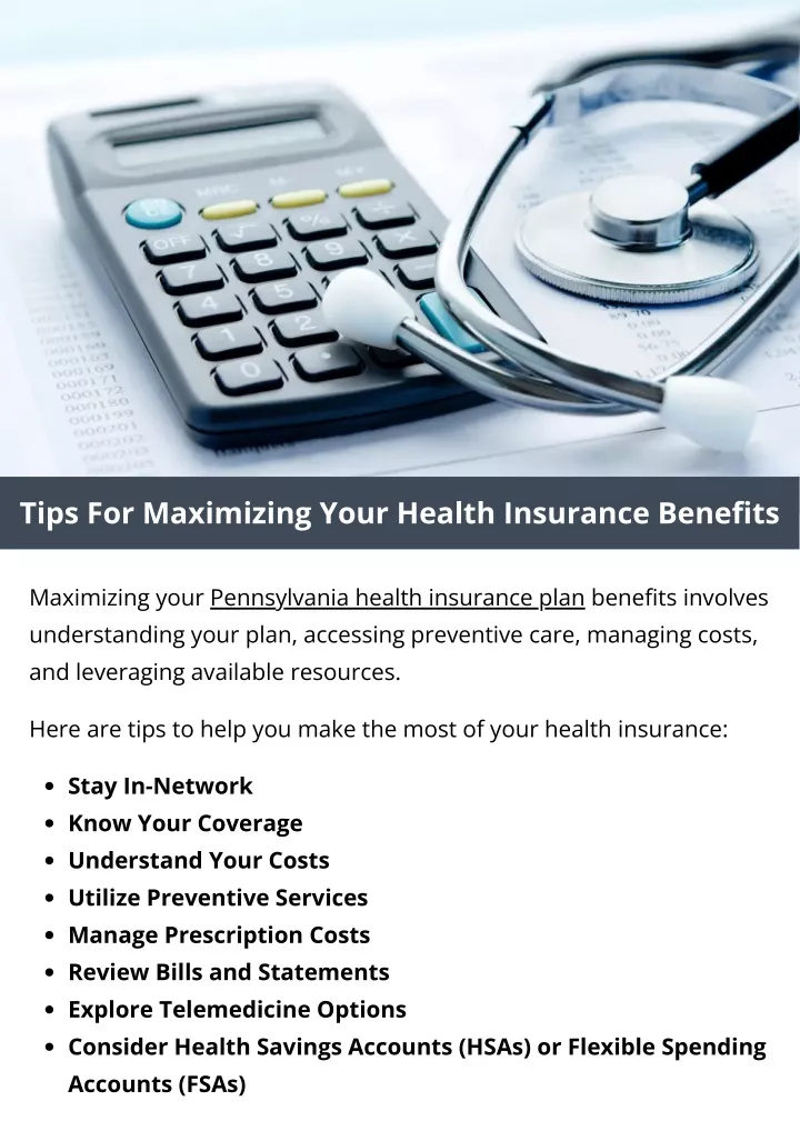 tips for maximizing your health insurance benefits