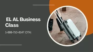 Why Choose EL AL Business Class?