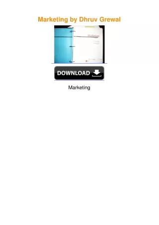 Marketing by Dhruv Grewal