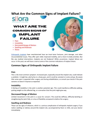 What Are the Common Signs of Implant Failure.docx
