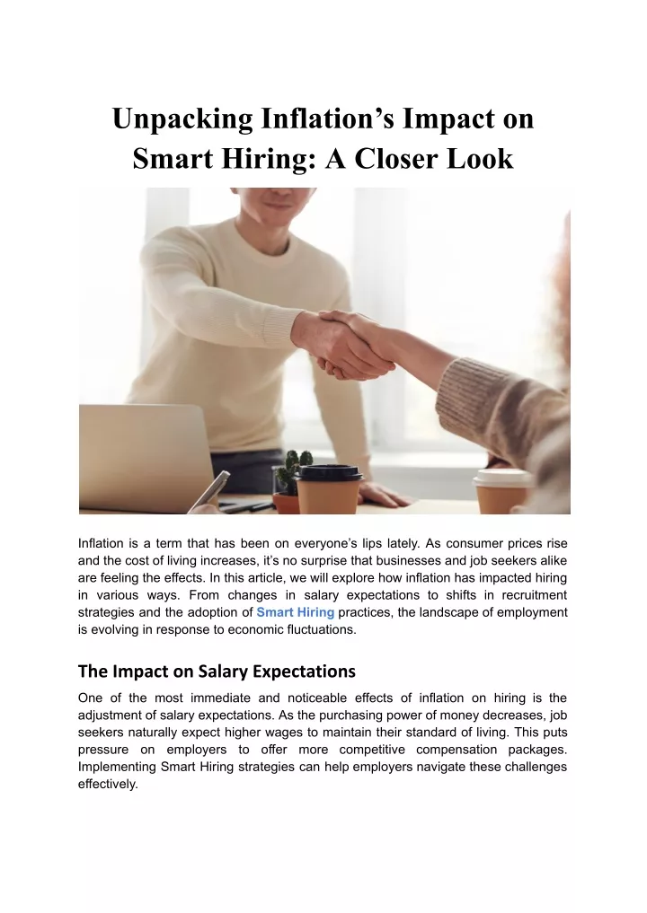 unpacking inflation s impact on smart hiring