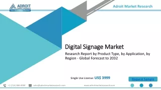 Digital Signage Market Analysis Report 2024-2032