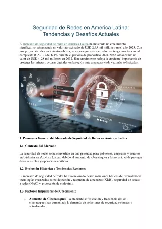Mercado de Seguridad de Redes en América Latina