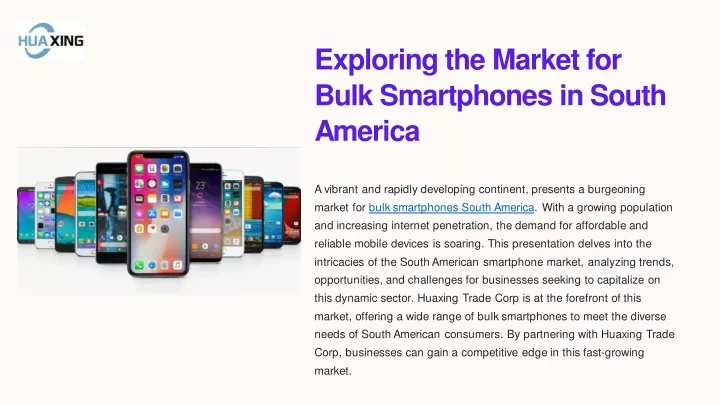 exploring the market for bulk smartphones